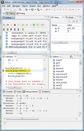 Amzi! Prolog Eclipse plug-in source code debugger